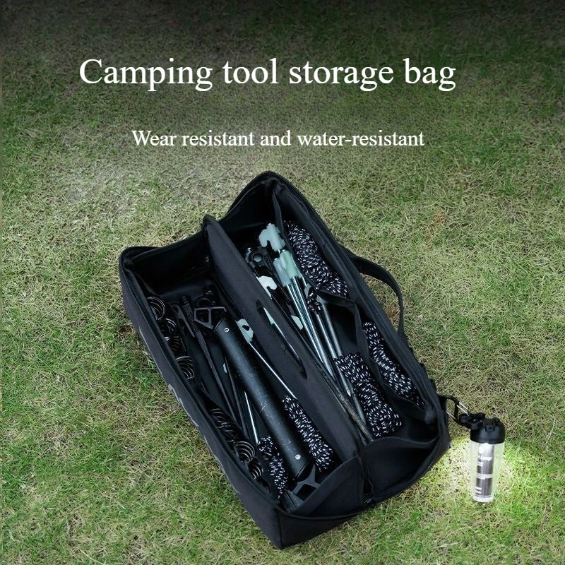 

Camping Gear Storage Bag Heavy-Duty Water-Resistant, Foldable Carry Handle with MOLLE Webbing for Outdoor Gear Organization