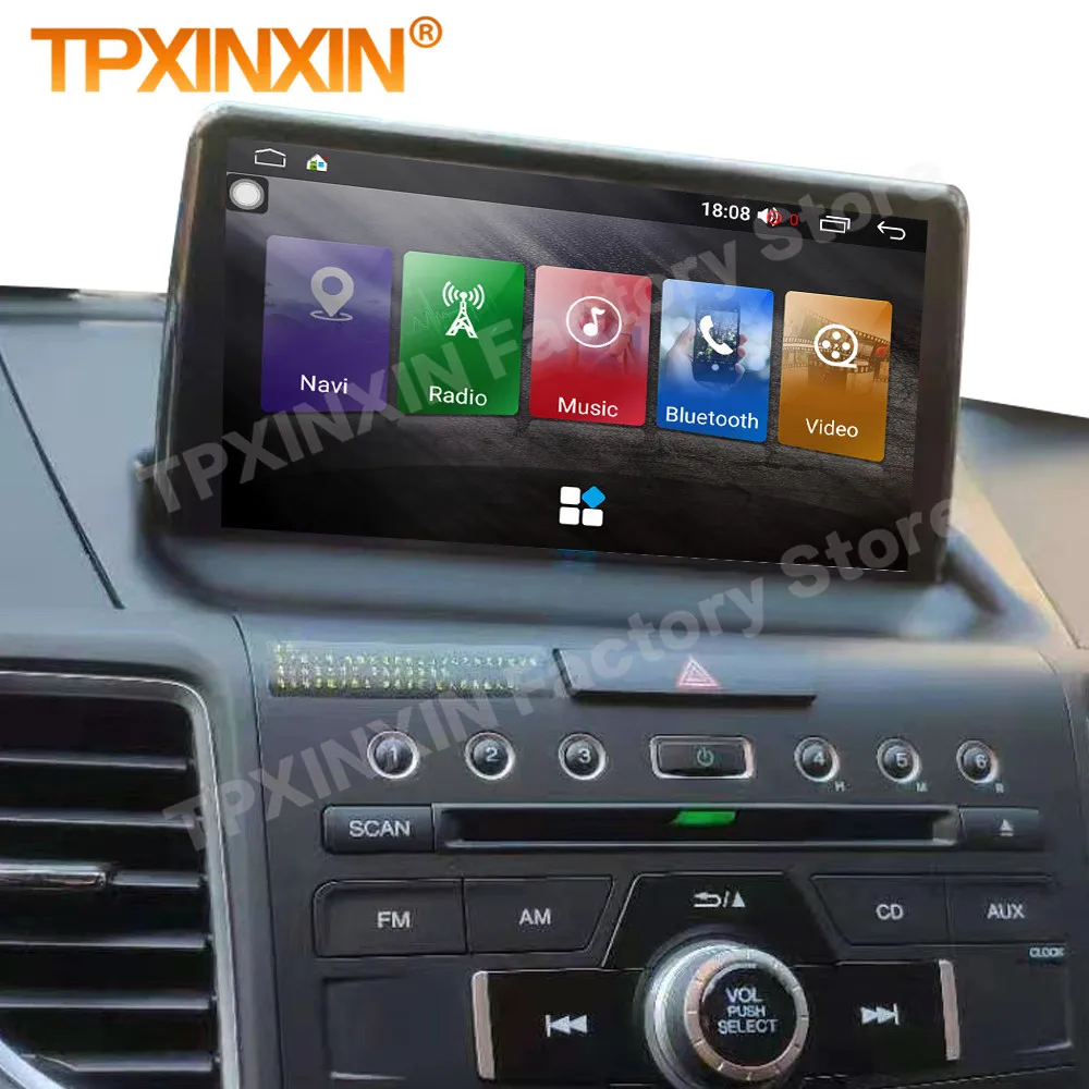 8+256GB Android 14 Automotive Multimedia For Honda CRV 2012 2013 2014 2016 Autoradio Radio Coche With Bluetooth Player Head Unit