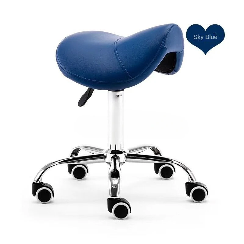 Cheap Massage Pedicure Chair Stool Saddle Leather Upholstery Spa Tattoo Beauty Facial Massage Chair Giraffe Office Chair