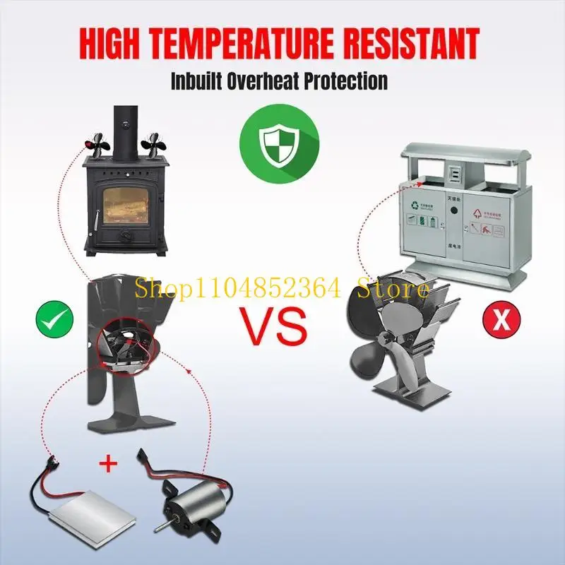 

652F Fireplace Heating Replacement Parts Fan Accessories Fireplace Fan Motor