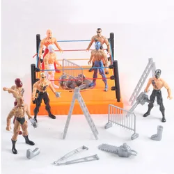 Childhood Toys Wrestling Club Wrestler Athlete Gladiator Model Movable Character Doll Warrior Toy Set Gift For Children's Boys