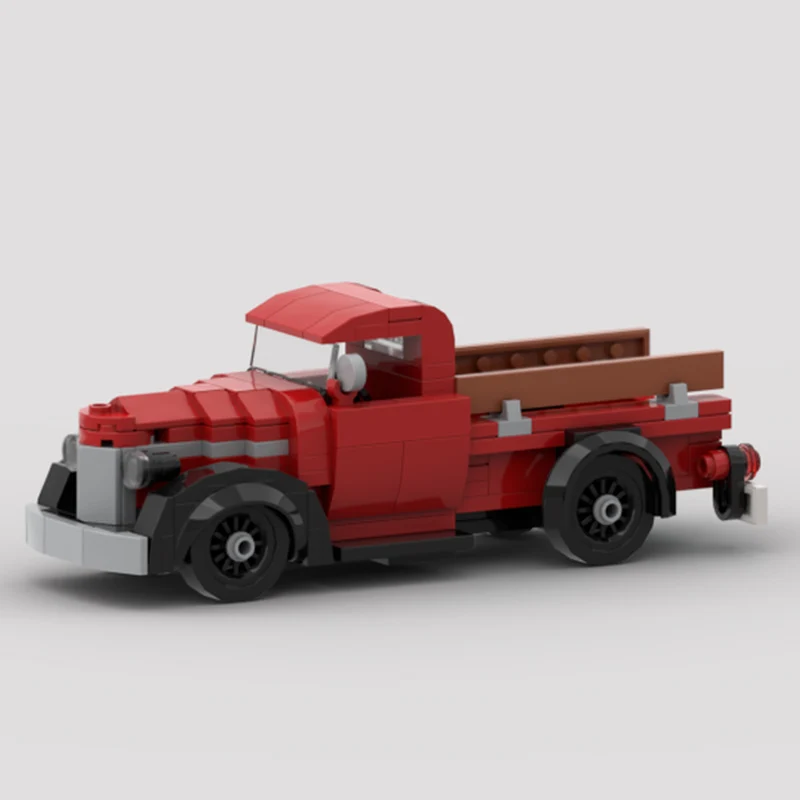 Klocki konstrukcyjne MOC Speed Hypercar Model Klasyczny Retro D-2 Pickup Truck Technologia Modularna Prezenty Zestaw do Składania Zabawki dla Dzieci