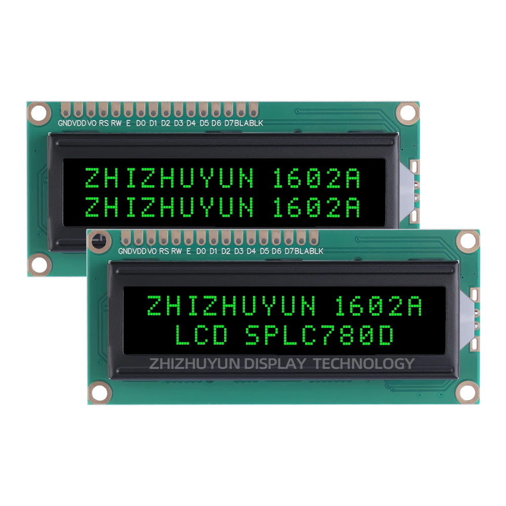 LCD1602A английская японская библиотека символов экран BTN черная пленка синий текст контроллер SPLC780D ЖК-экран