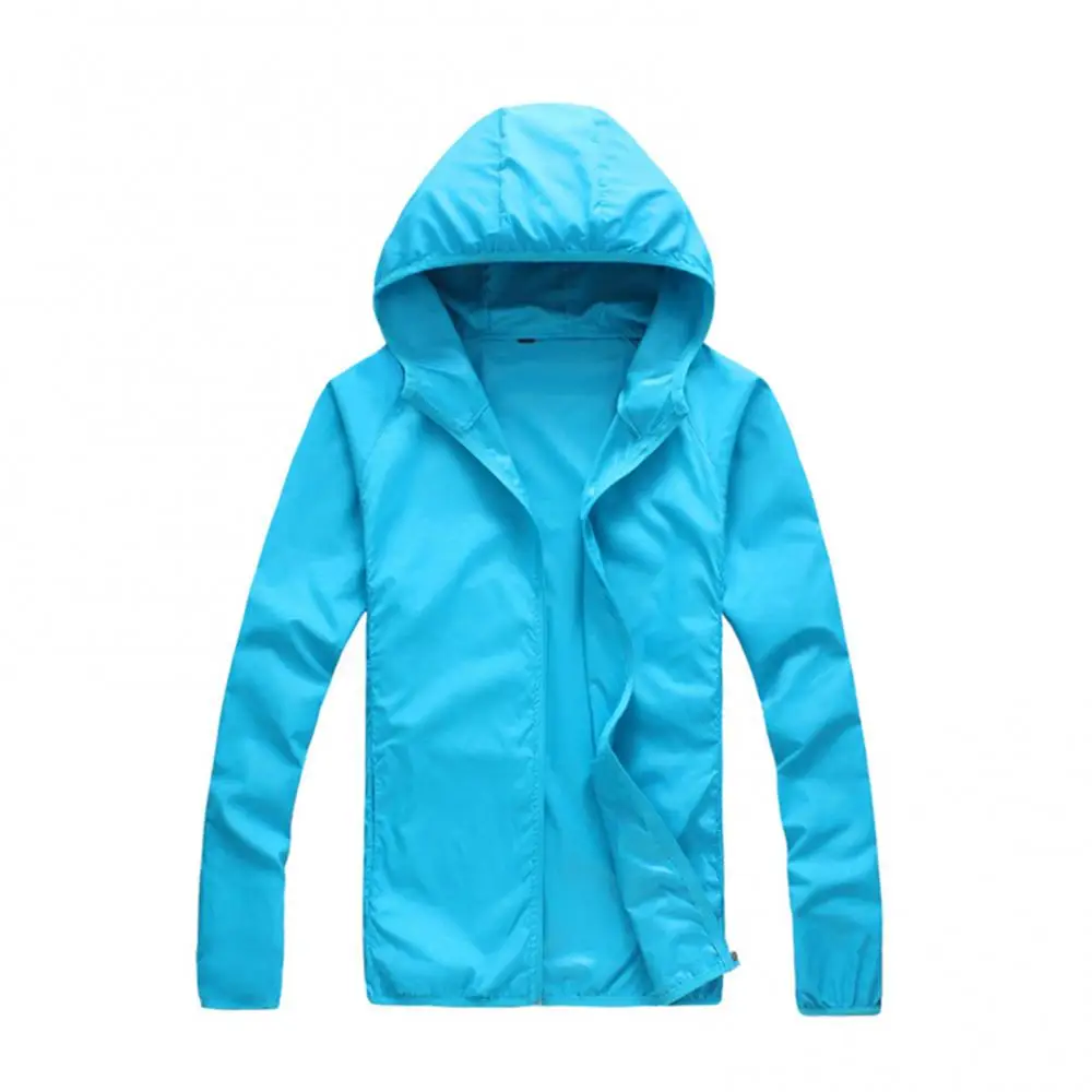 Women Men Jacket Summer Long Sleeve Hooded Windproof Sun Coat Fishing Jacket