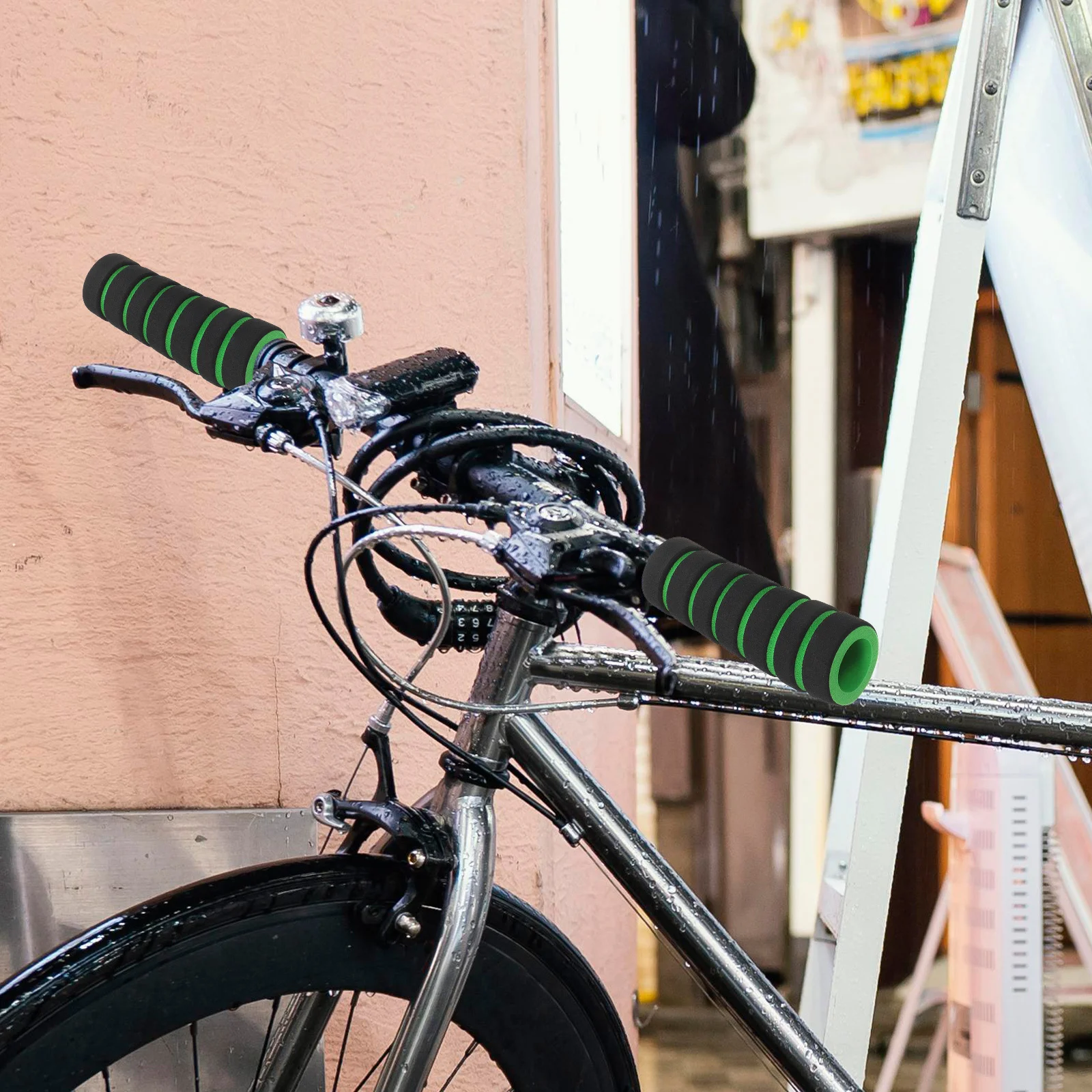 

8Pairs Sponge Bike Handlebar Grips Non-Slip Durable Shock Absorption Comfortable for Mountain Cruiser Folding Electric Bike