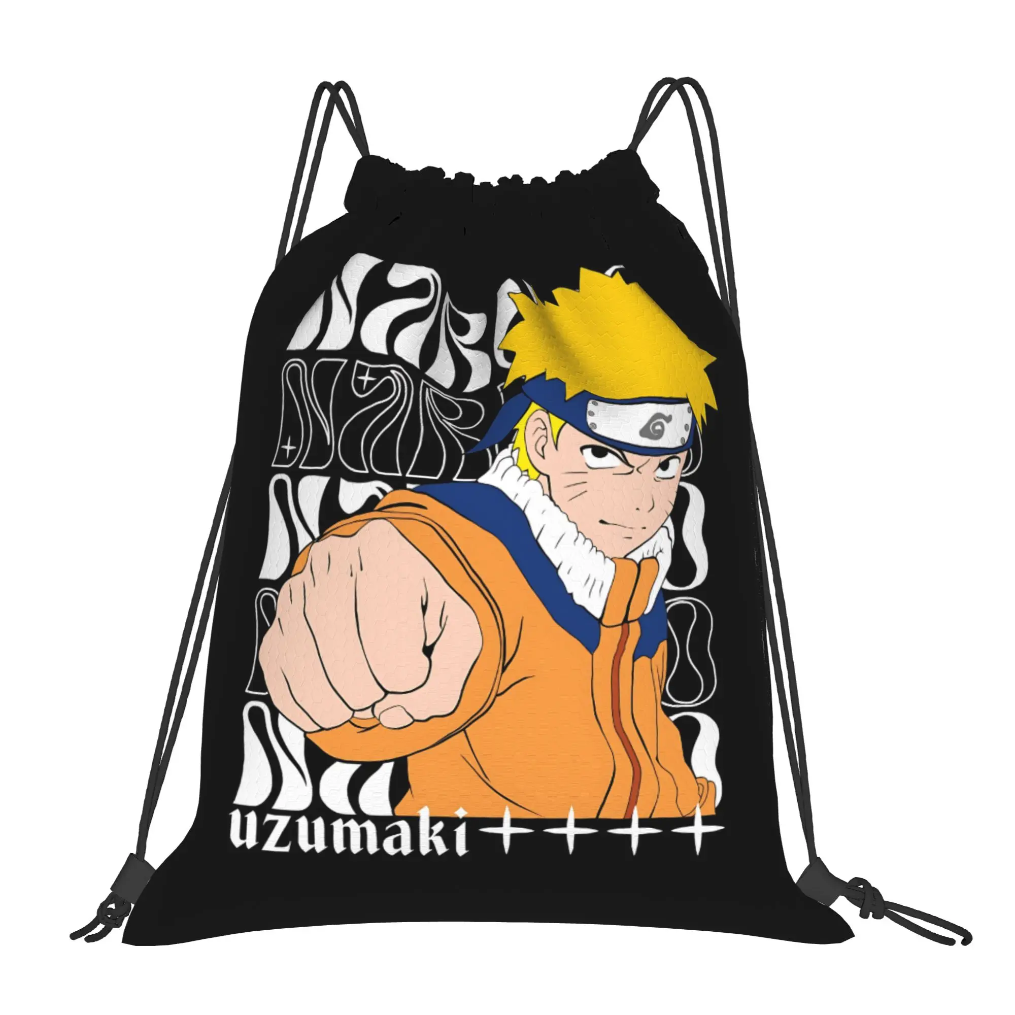 sports Pouch Naruto anime comic  Portable Sports Drawstring Bags Riding Backpack Gym Clothes Storage Backpacks
