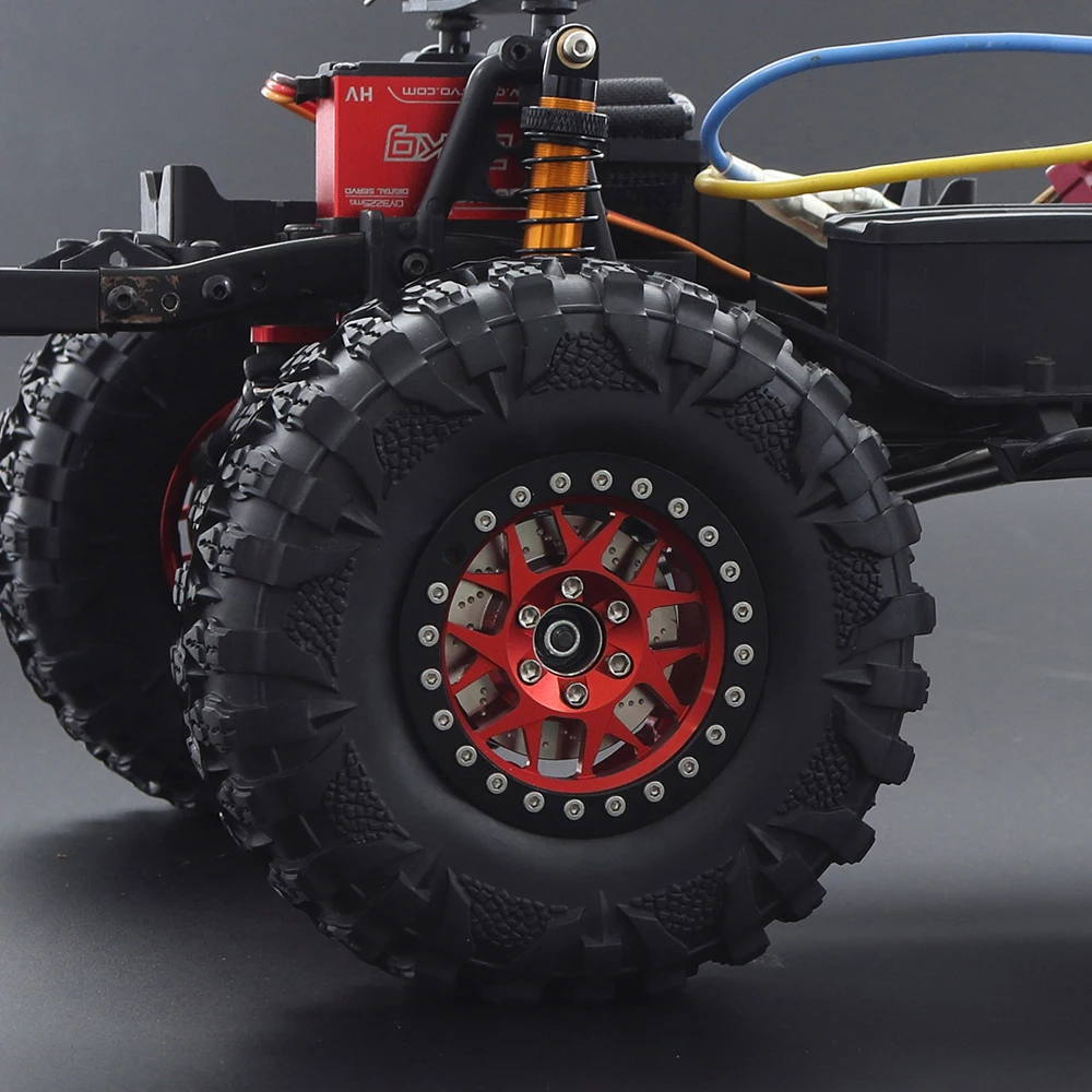 2PCS Brass Brake Disc Weights for 1.9 2.2 inch Vanquish Beadlock Wheels Axial SCX10 Capra Wraith TRX4 TRX6 Counterweight