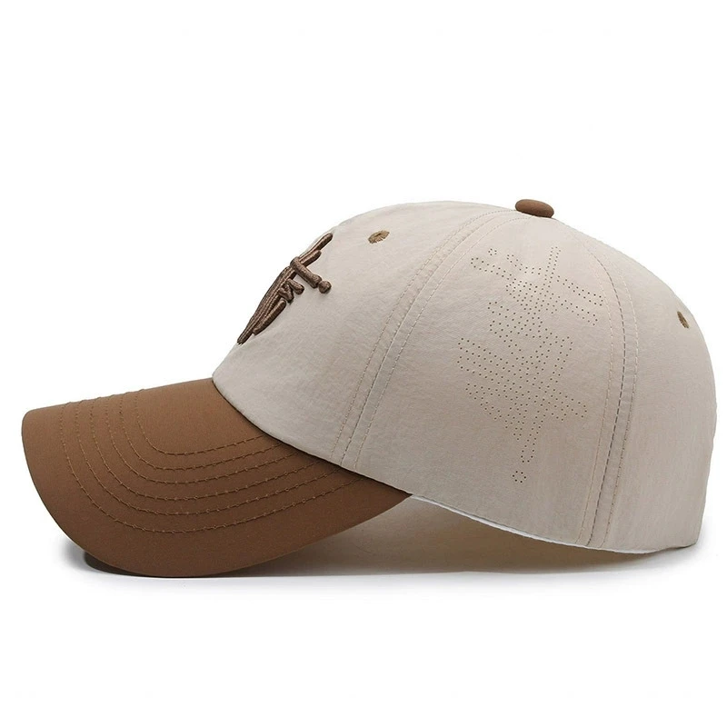 Streetwear Schnell Trocknende Dreidimensionale Brief Stickerei Baseball Kappe für Frauen Soft-Top Trendy Marke Baseball Kappe für Männer – Detail 3