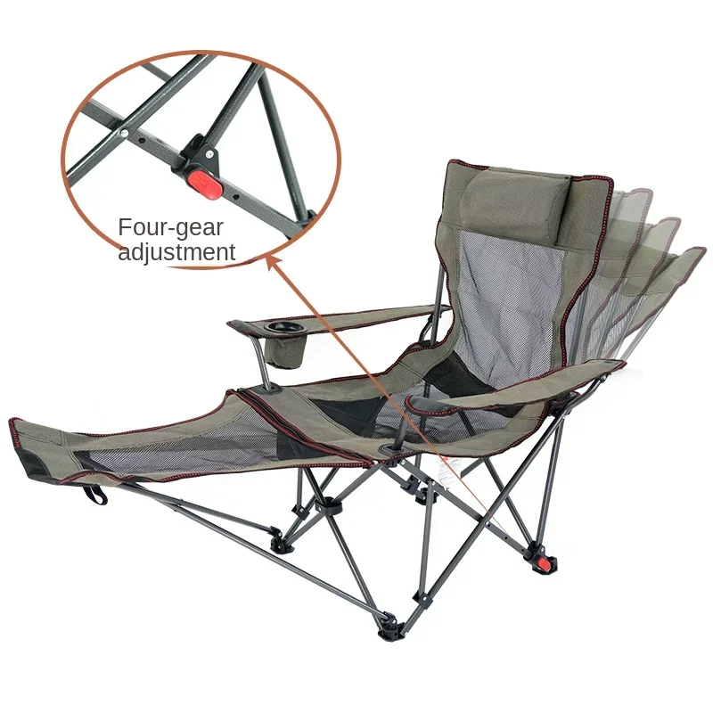 Outdoor Deck Chair Portable Lunch Break Camping Lazy Sofa Fishing Beach Chair
