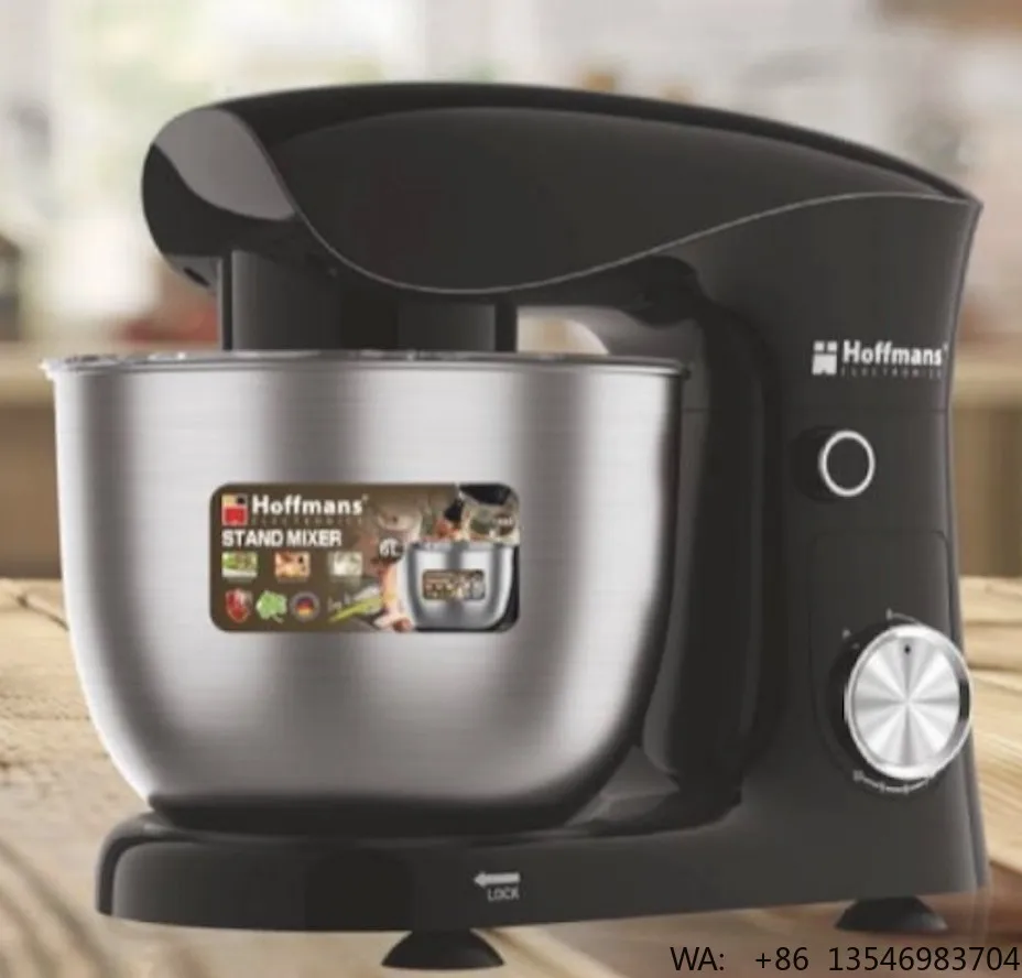 Hoffmans Kitchen Appliance 220V 6L Stand Mixer 1500W Heavy Duty Food Dough Maker Machine Popular in Africa Daily Fast Baking