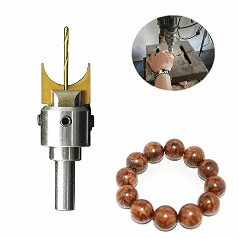 Conjunto de brocas de bola de carboneto para madeira, fresa, ferramentas de moldagem, buddha grânulos, router bit, broca, 6mm-25mm, 24pcs