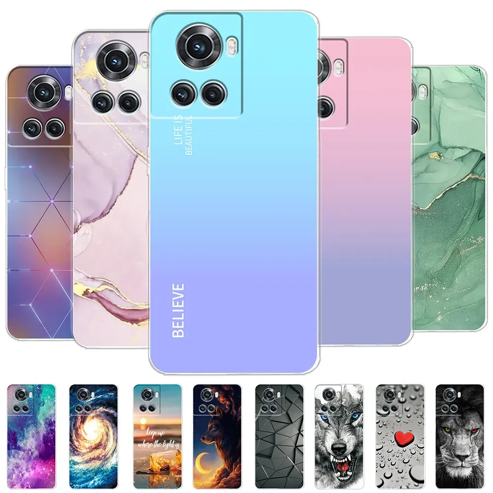 For OnePlus Ace Case Oneplus 10R New Cover For OnePlus Ace  Marble Soft Clear Silicone Phone Case For One Plus 1+10R Funda Coque