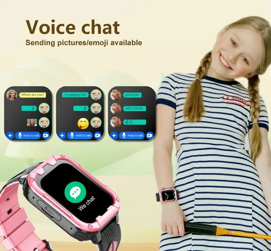 Wonlex Kids Smart Watch KT32 Android 8.1 GPS Tracker Watch with Whatsapp Chat SOS Phone Call Video Call SmartWatch for Children