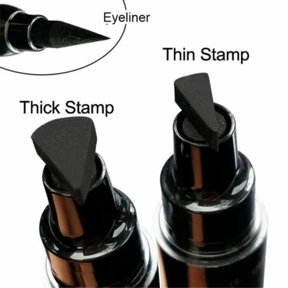 1 Pcs Charming Cat Eye Winged Eyeliner Sexy Eye Cosmetic Seal Stamp Wing Double Head Waterproof Eyeliner Pen Tool