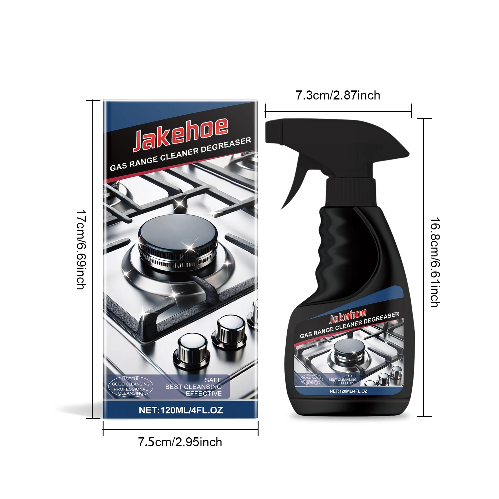 Pembersih Kompor Gas Kompor Gas Pembersih Multifungsi Penghilang Noda Minyak Agen Pembersih Kompor Cerah & Bersih Seperti Baru 120Ml