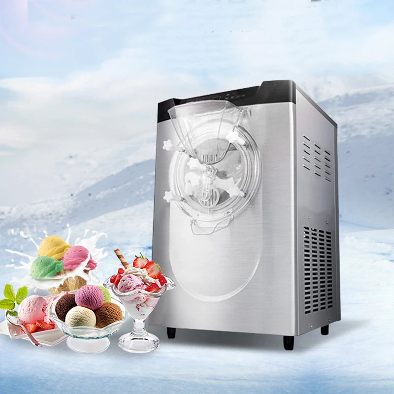 Commercial Hard Ice Cream Machine 1000W Freezer Gelato Maker Door To Door