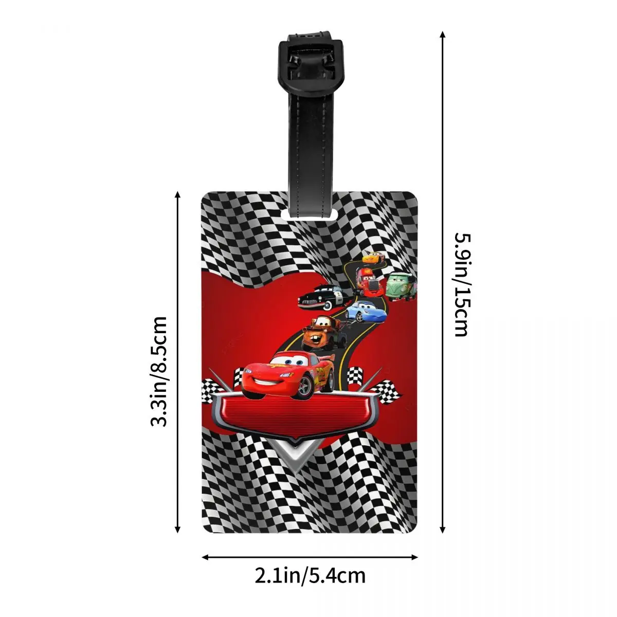 علامة الأمتعة المخصصة Lightning McQueen لحقائب السفر الرياضية وغطاء الخصوصية لسيارة السباق