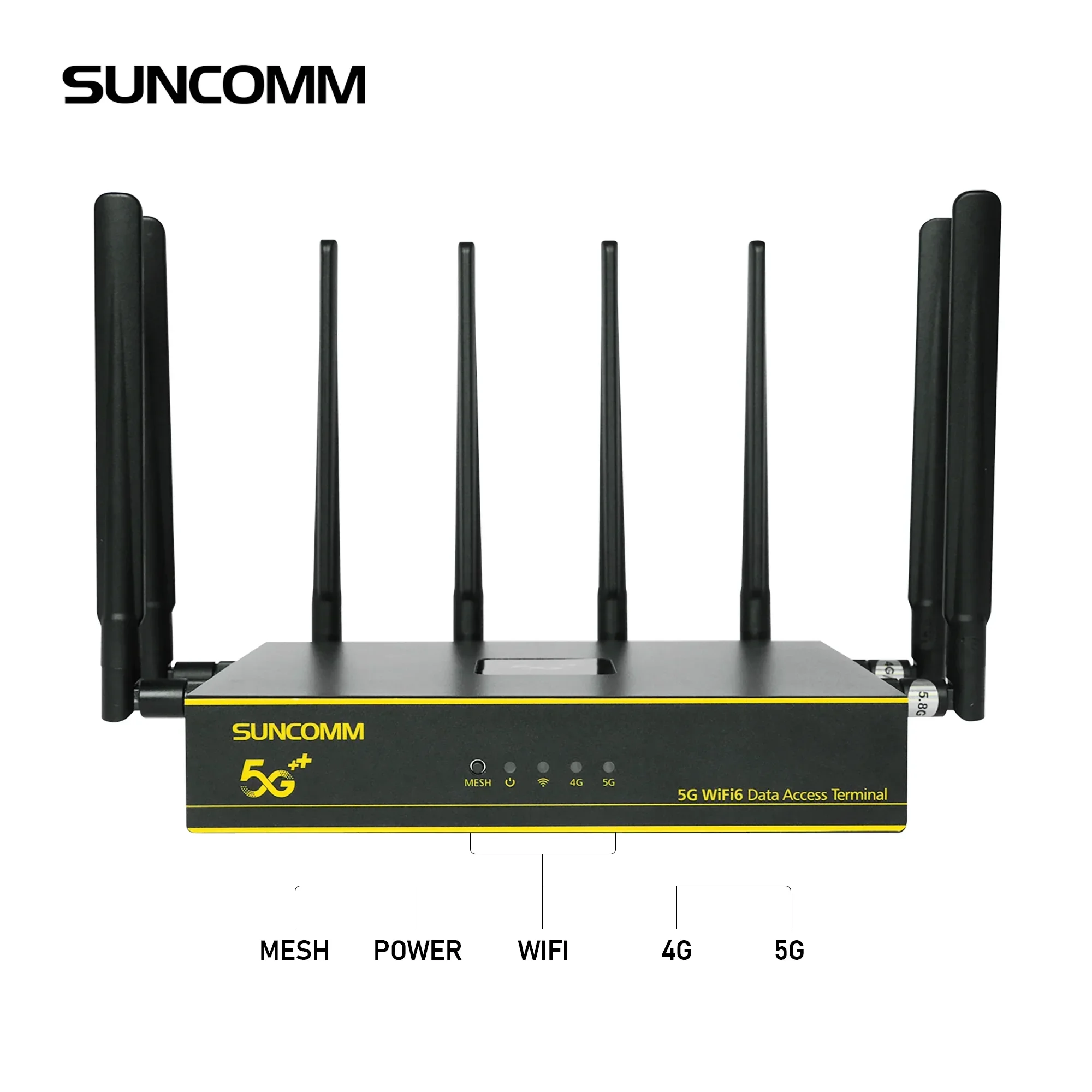 جديد SUNCOMM 5G WiFi 6 الألعاب راوتر لاسلكي X62 مودم-RF نظام NSA SA العصابات EasyMesh VPN IPV4 IPV6 TTL 5G CPE راوتر