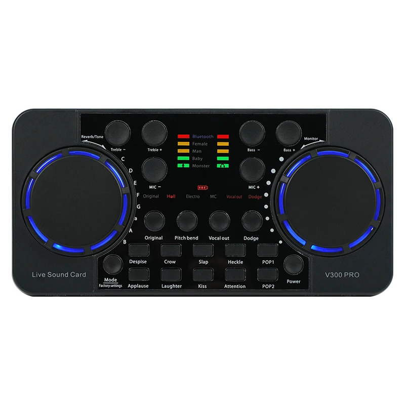 Dez itens tlf xtuga v300 pro pci placa de som redução ruído trocador voz para streaming ao vivo podcasting cantando telefones celulares co