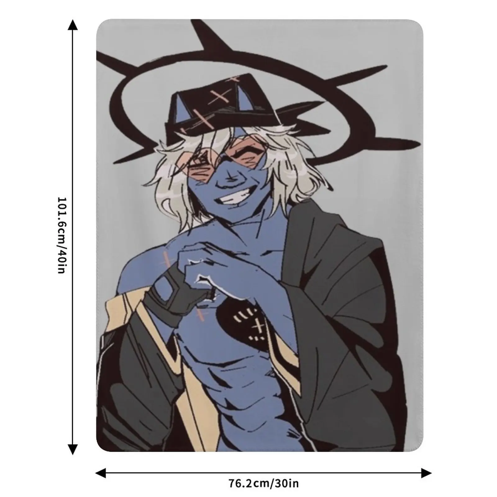 Happy Chaos - بطانية رمي المذنب، لحاف قطبي، ديكورات حرارية لبطانيات السفر