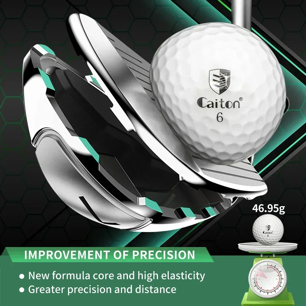 Three·Layer Premium Golf Balls Practice Performance Golf Ball Training for Distance Straight Shots Golf Design for Golfers Sport