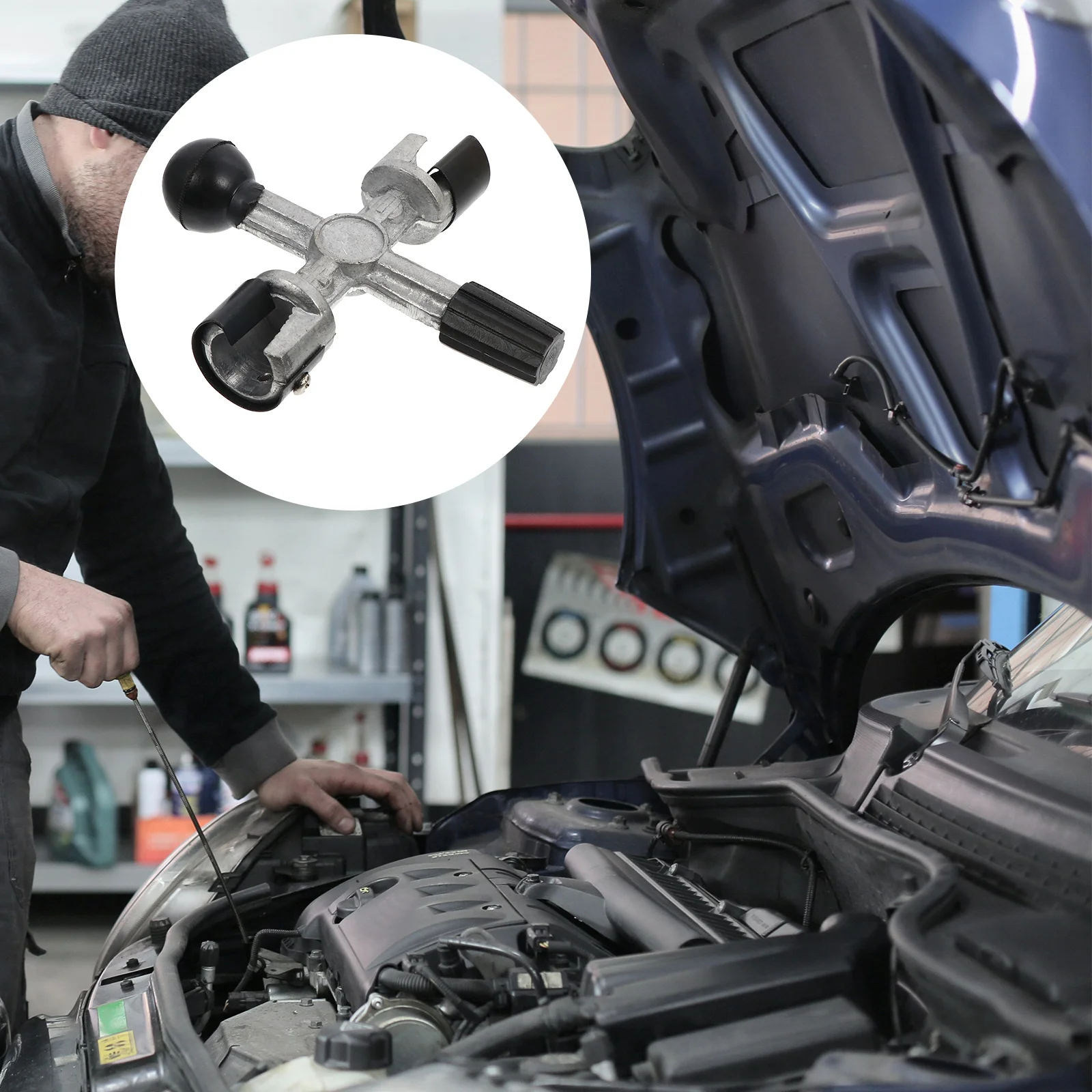 Post Cleaners Steel Blades Terminal Cleaner Tool For Corrosion Removal Repair Tool, Brush Scraper, Cleaner