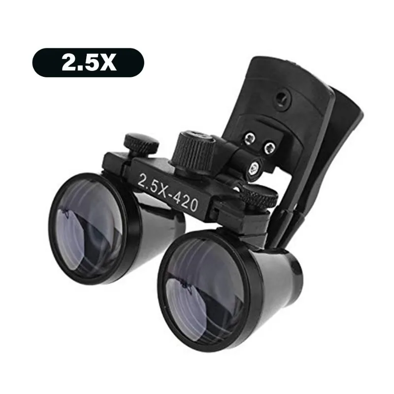 

Surgical Oral and Dental Convenient 2.5/3.5x Clipable Myopia Glasses Surgical Magnifier Black Specialized for Medical Devices