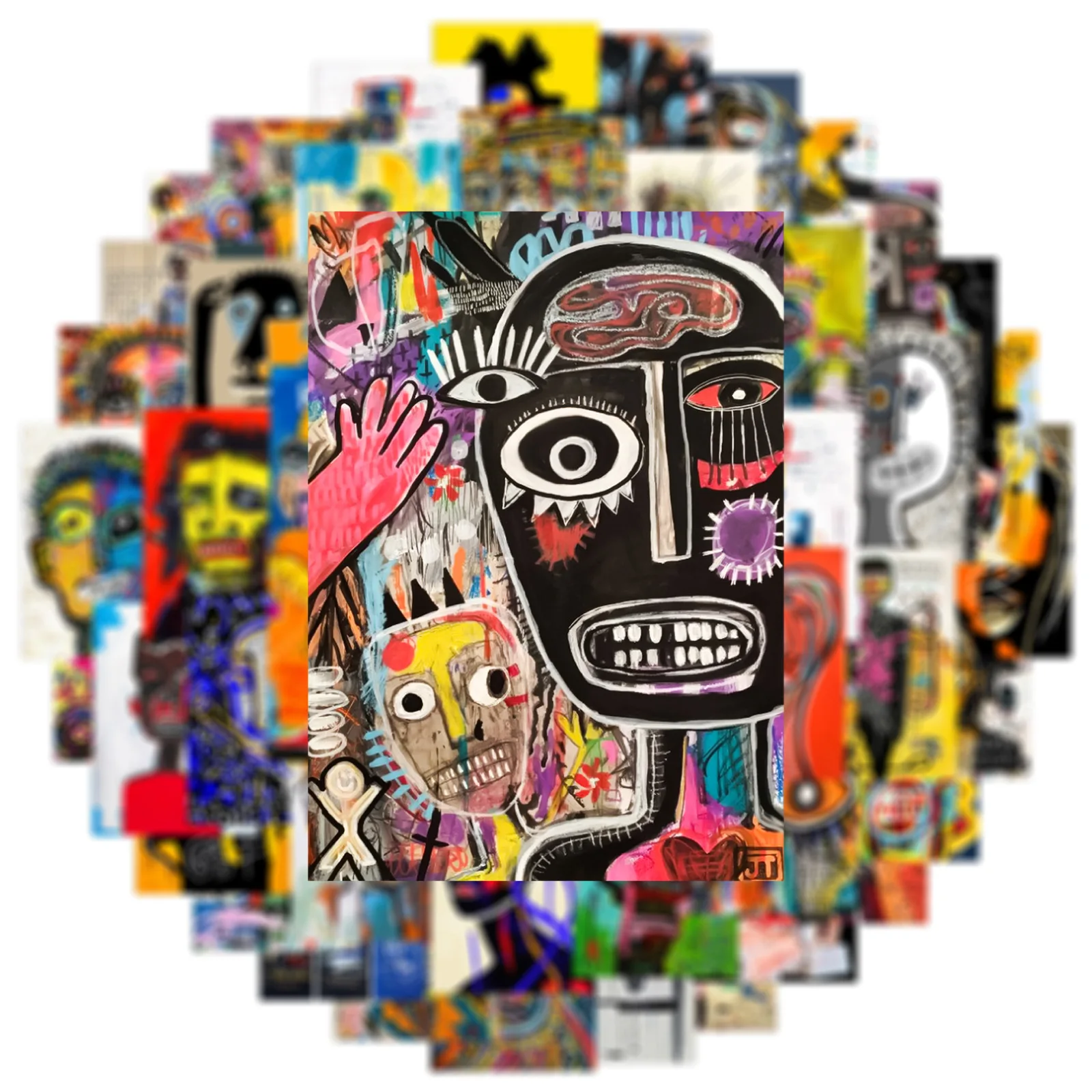 

10/30/50PCS Custom Abstract Poster Graffiti Stickers for Water Cup Cell Phone Computer Notebook Stationery Luggage