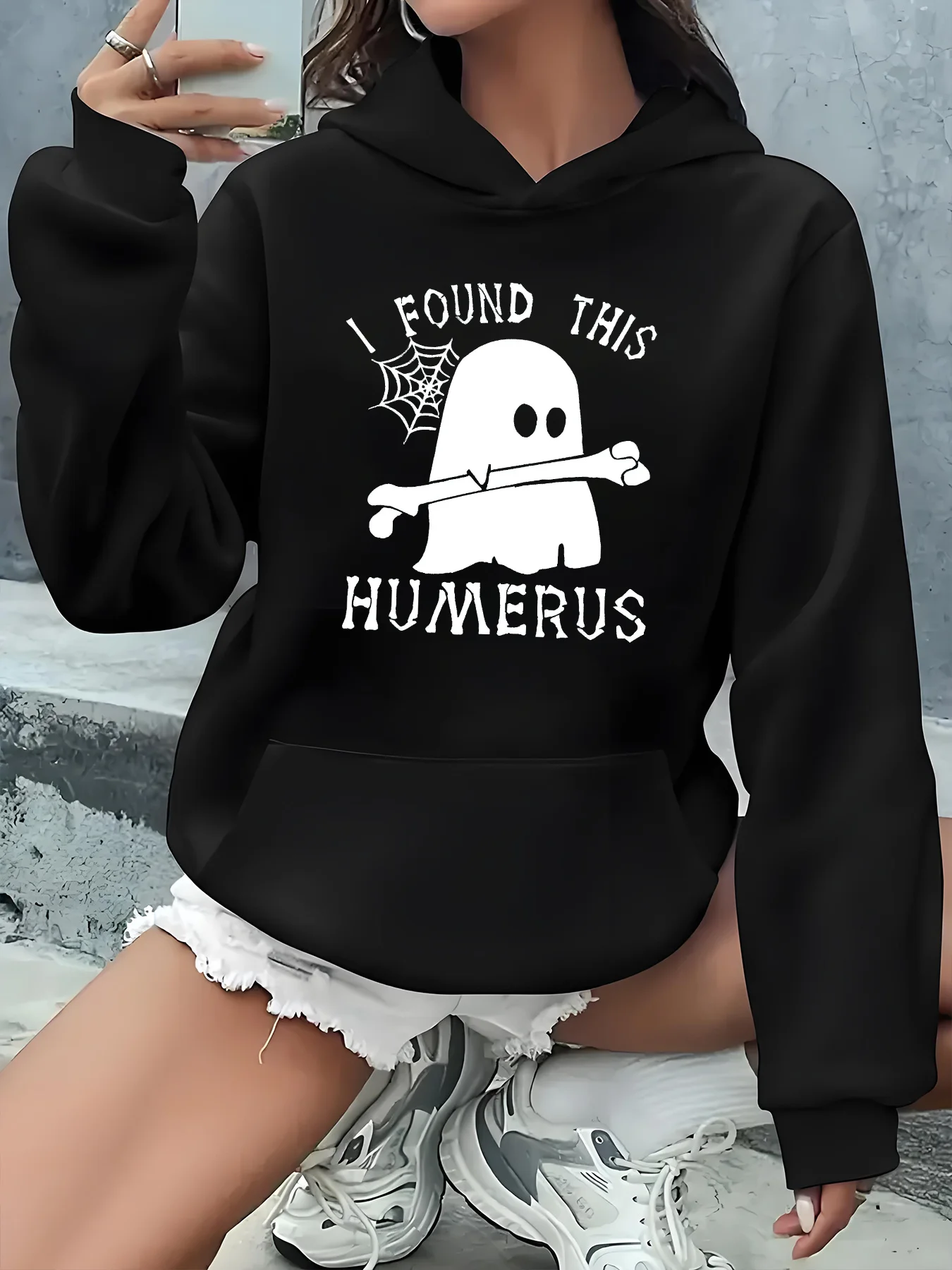 

Хэллоуин графический принт осень и зима из чистого хлопка мужские и женские толстовки повседневные уличные спортивные тренировочные бренды