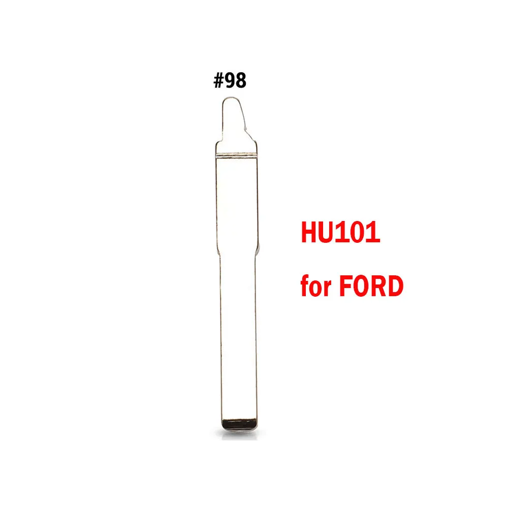 10 pz/lotto metallo Uncut Flip Key Blank HU101 FO21 FO38 KD Remote Car Key Blade per Ford Fusion Focus Mondeo Land Rover Jaguar