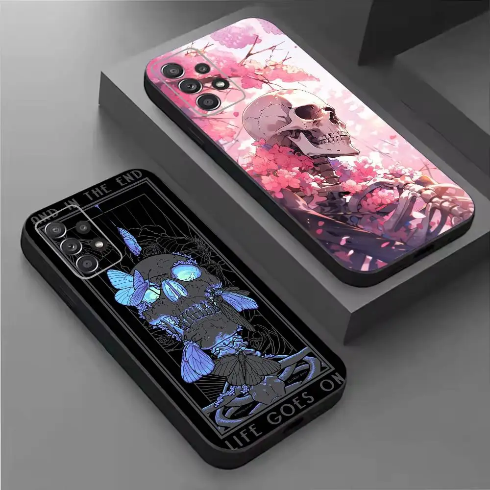 

Art esqueletica rosa vintage aesthetic Soft Black Phone Case for Samsung S26,25,24,21,22,21,20,10,9,8,7,6Ultra,Plus,Fe, Lite