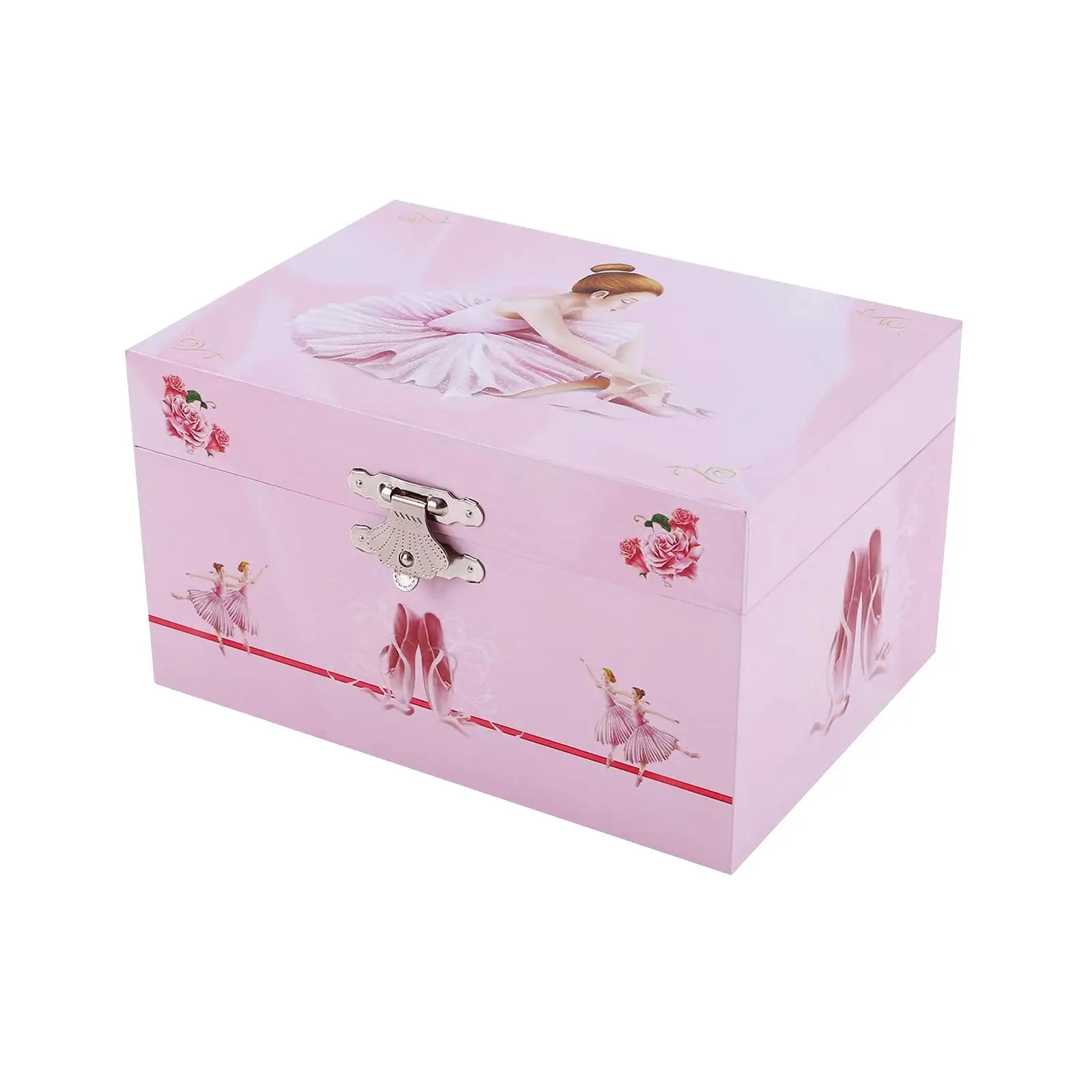 

Музыкальная шкатулка для хранения украшений: портативный футляр для серег, ожерелий, браслетов, запонок – идеальный подарок для жены, дочери