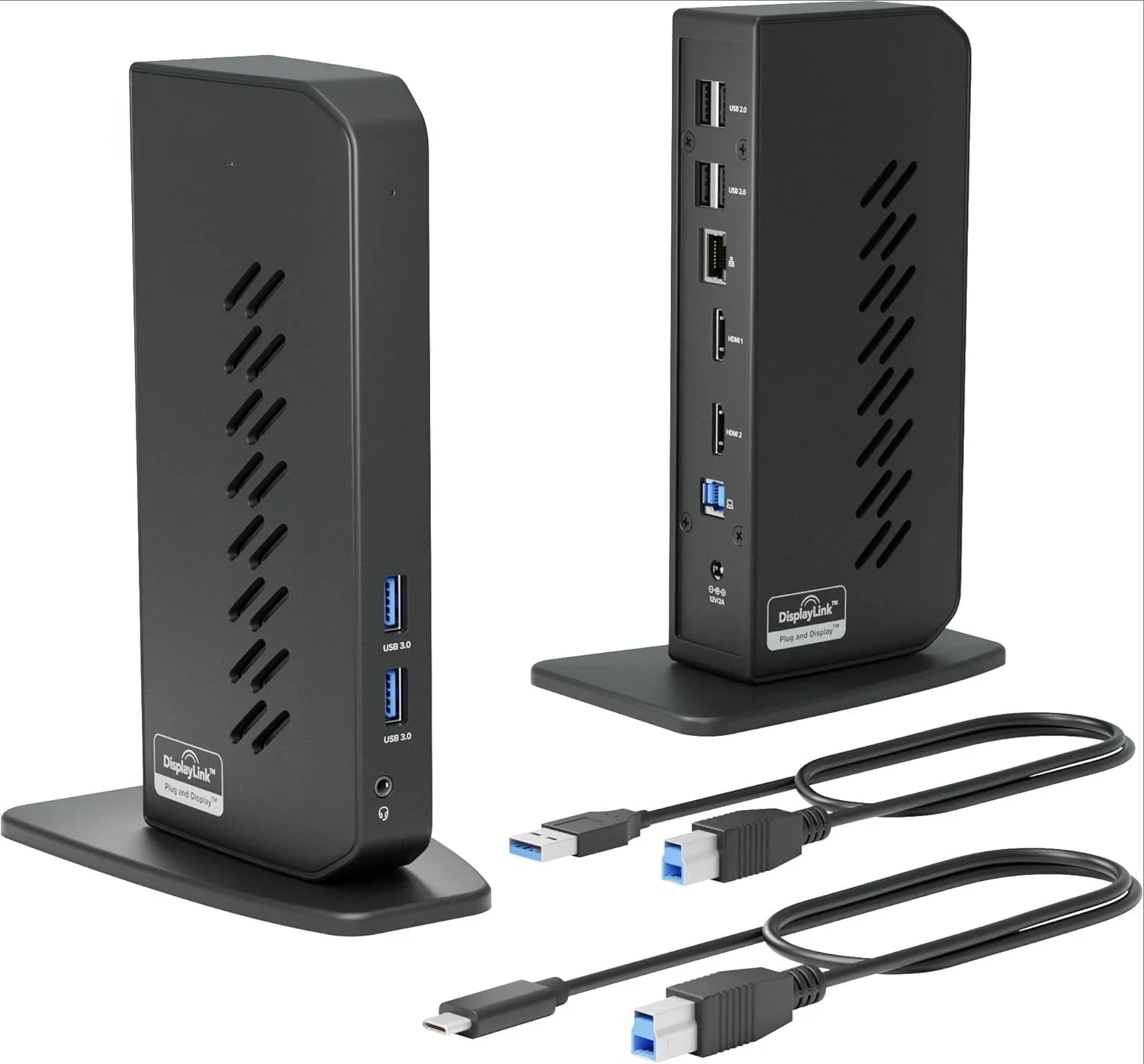 

USB 3.0 and USB-C Laptop Docking Station with 2 HDMI Ports for Windows, Mac (Driver Required), and ChromeOS. Gigabit Ethernet