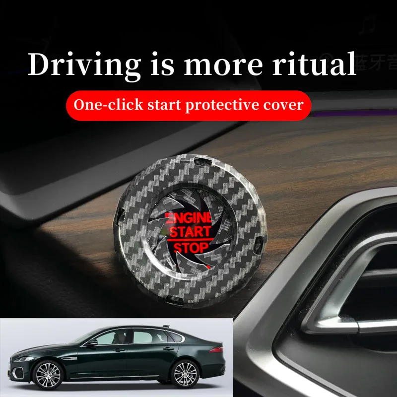 FOR Jaguar Car one-button start decorative ring knob-type decorative cover ignition device switch hidden protective cover