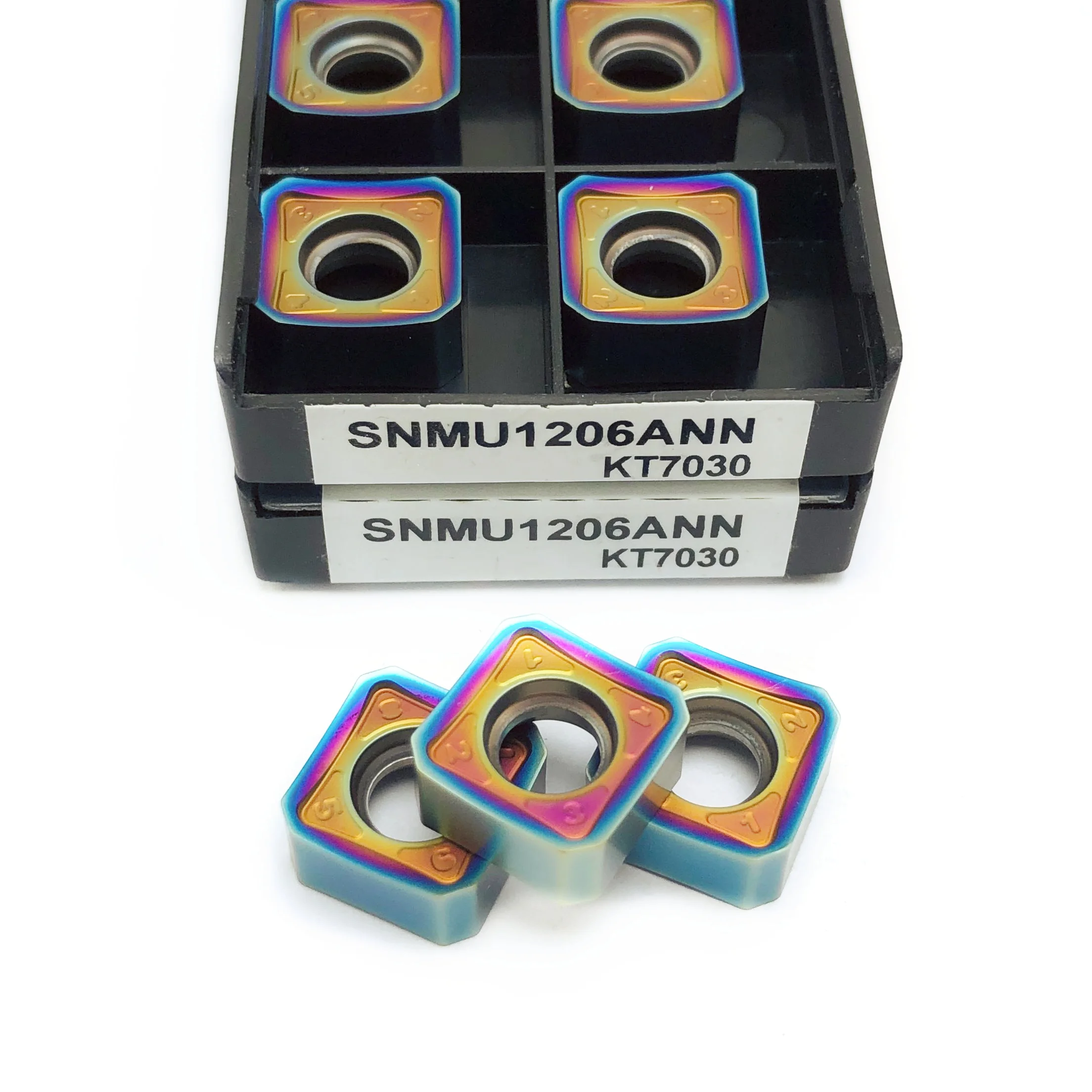 SNMU1206 KT7030 Multicolour Carbide Inserts Milling Turning Tool SNMU 1206 High Efficiency Fast Feed CNC Heavy Duty Cutting