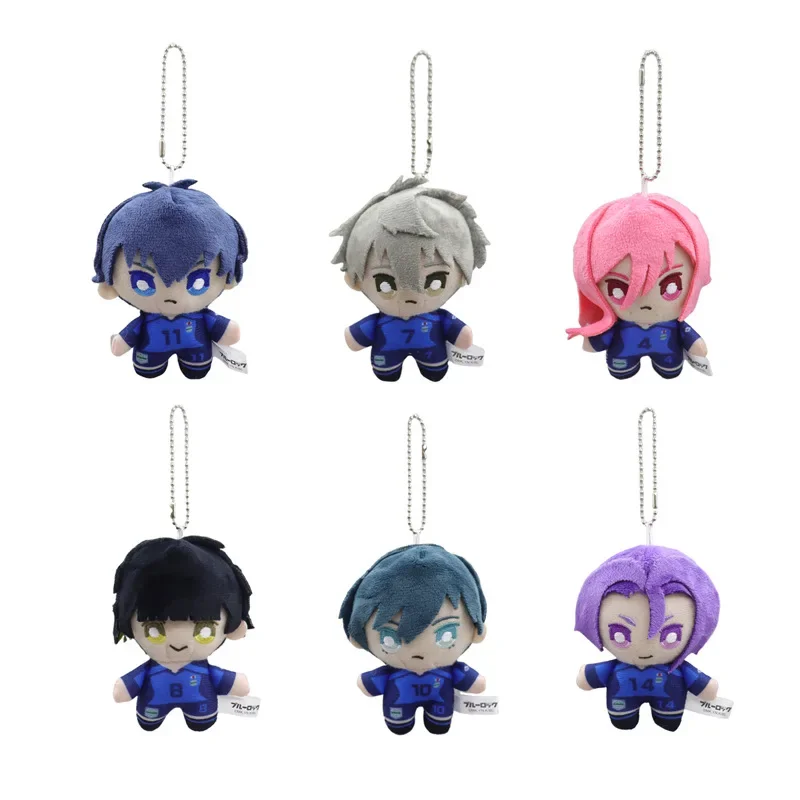 Cartoon Anime BLUE LOCK Bachira Meguru Sagi Yoichi Plush Toy Bag Pendant Accessory Toy Kawaii Children's Christmas Birthday Gift