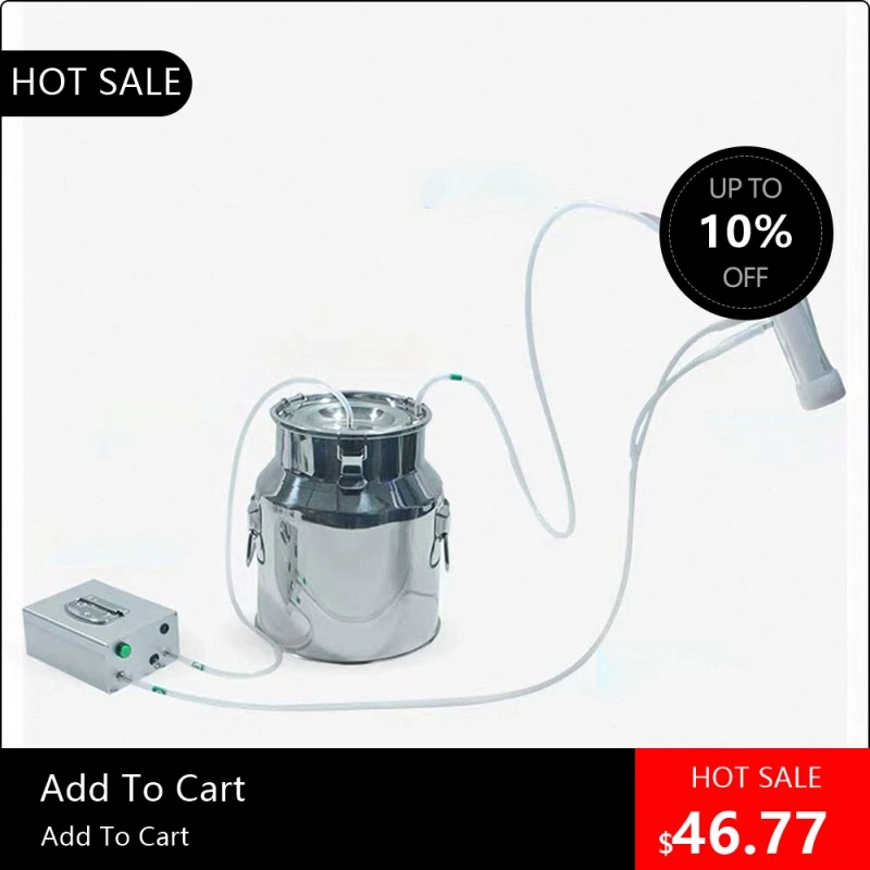 

Электрический доильный аппарат 08170 5 л для крупного рогатого скота и коз, пульсирующий, из нержавеющей стали, с ведром для доения, для фермерских хозяйств