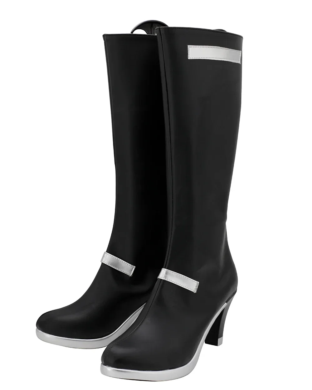 Arknights 빛나는 코스프레 신발 블랙 하이힐 신발 맞춤 제작