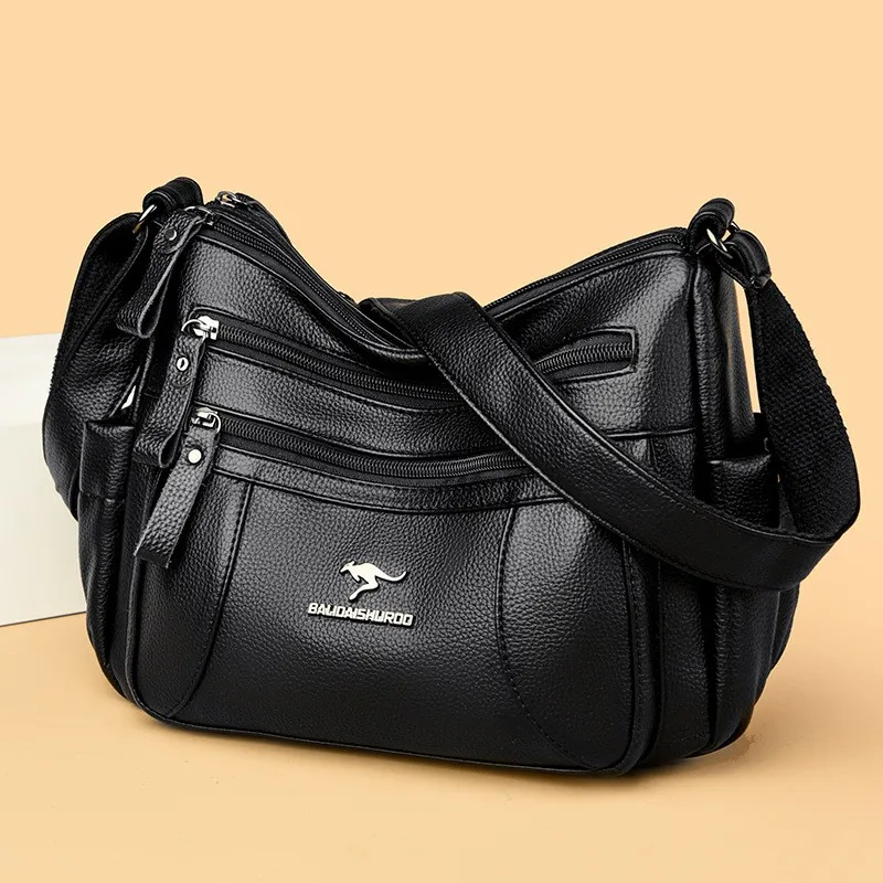 

Soft Leather Crossbody Bag New 2025 Single oulder Bag for Middle-Aged Women Pouch Versatile Women's Bag Commuter Sle