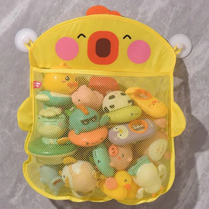 Cute Duck Frog Net Toy Baby Bathroom Cartoon Dinosaur Chicken Animal Bath Bag Storage Net Case Cloth Shower Game Water Toys