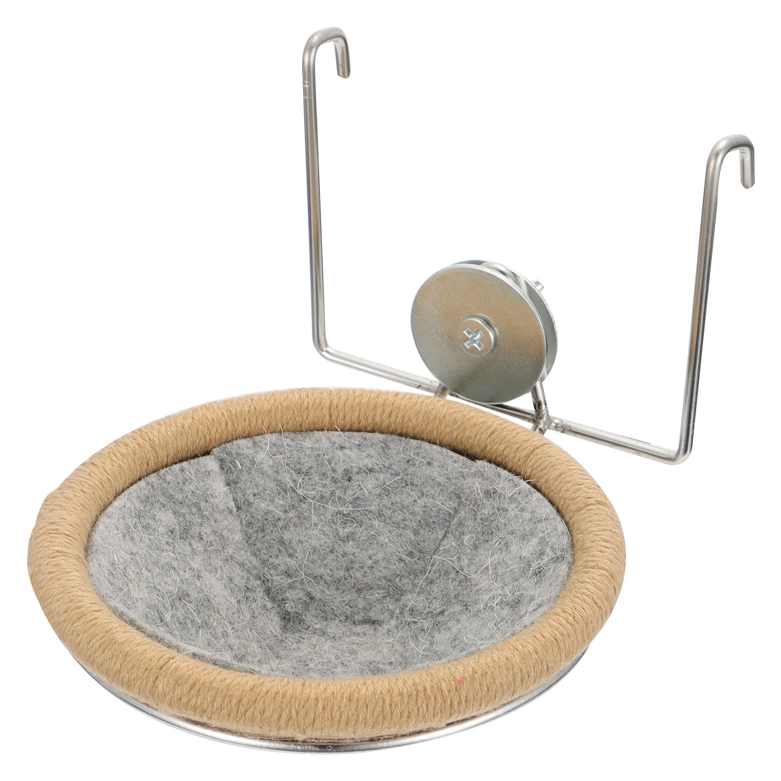 1 Juego de nido de Pájaro de cuerda de algodón, jaula para periquitos, cojín para nido de cría, estante de Metal adecuado para la mayoría de loros, hábitat seguro para pájaros pequeños