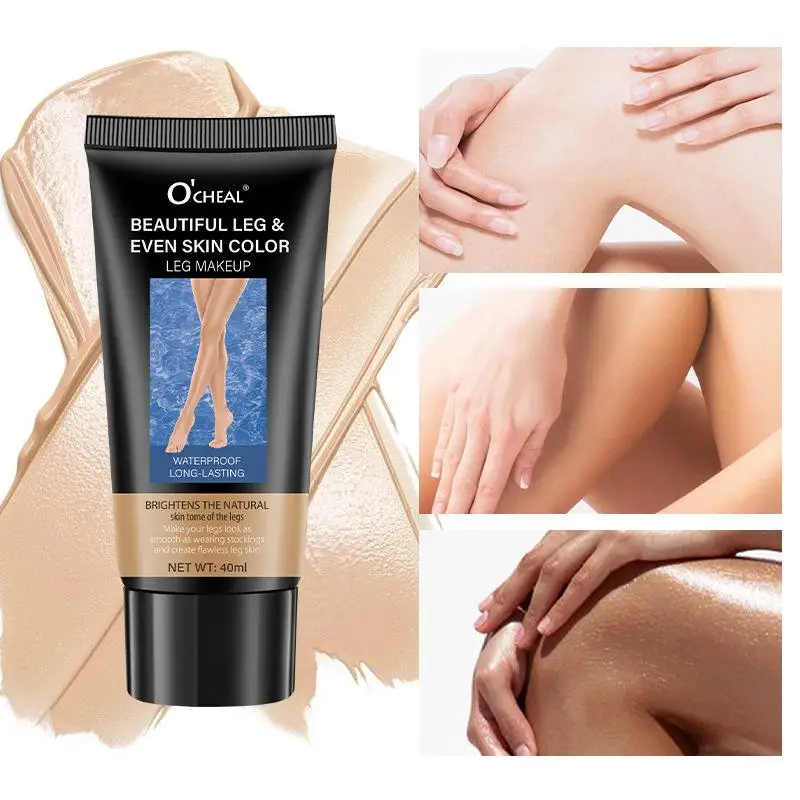 New 1Pc Waterproof Leg Makeup Lotion - Even Skin Tone Body Foundation For Tattoo Cover Up Lasting Body Tanning Solution