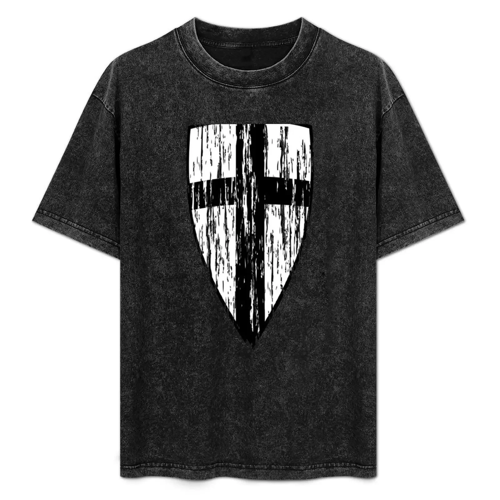 

Teutonic Knights Cross T-Shirt Casual Minimalist Short Sleeve Top