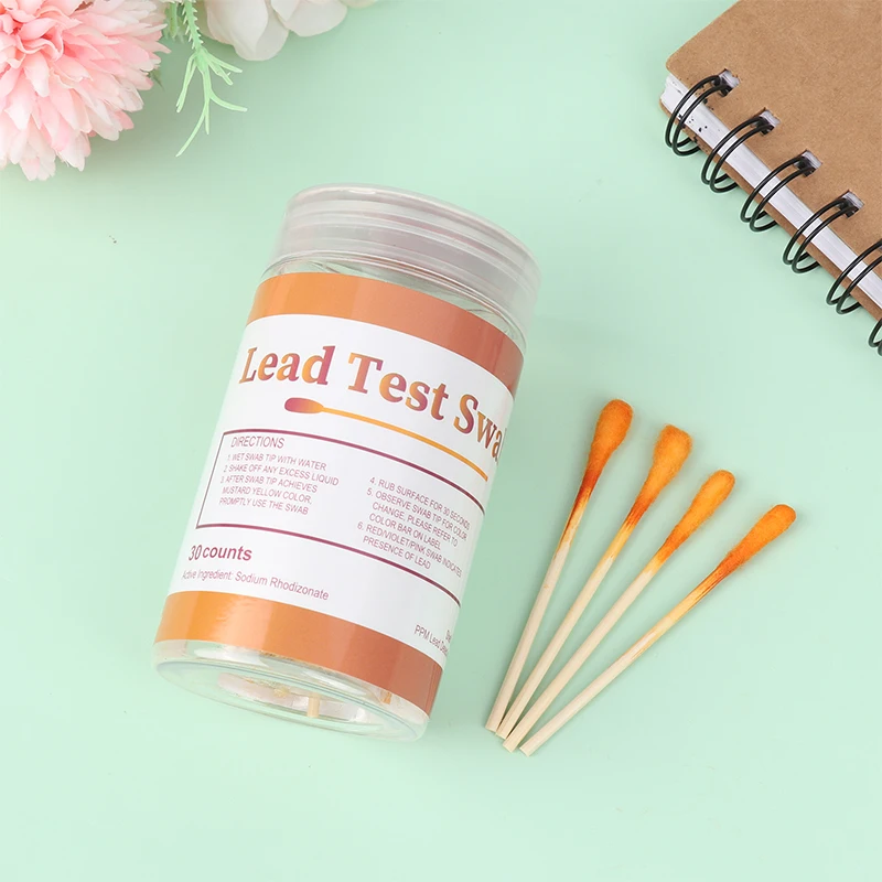 30pcs/pack Lead Test Kit With Testing Swabs Rapid Test Results Lead Testing Strips For All Painted Surfaces Non-Toxic Test