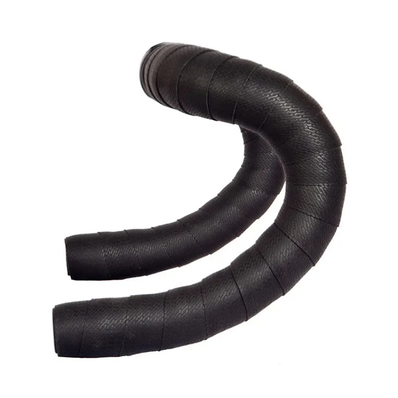 Road handlebar tape anti-slip shock absorption two-color dead fly bicycle curved handlebar leather breathable handlebar tape