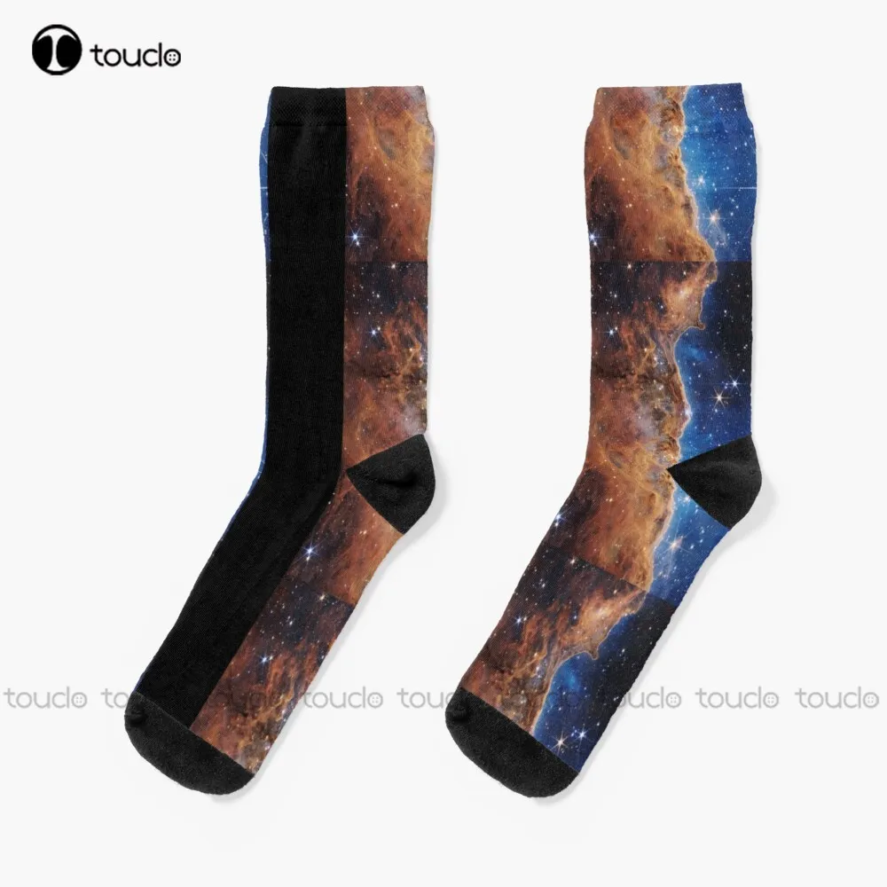 

James Webb Space Telescope First Image Socks For Men Fashion Creative Leisure Funny Art Abstract Oil Painting Socks Unisex Adult