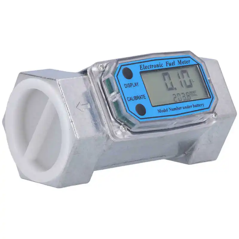 LLW‑50 2in Turbine Flow Meter Electronic Digital Fuel Liquid Water Gas Oil Flowmeter For Industrial Automation 2.3V‑3.3V