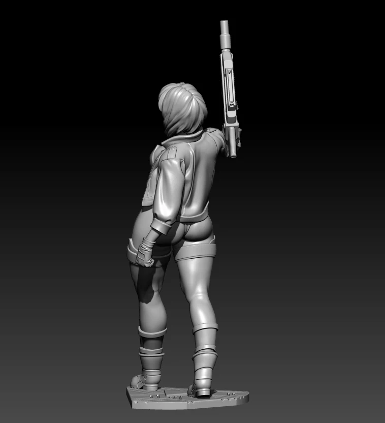 1/24 75mm 1/18 100mm Resin Model Kits Female Agent Figurine Unpainted No Color RW-508