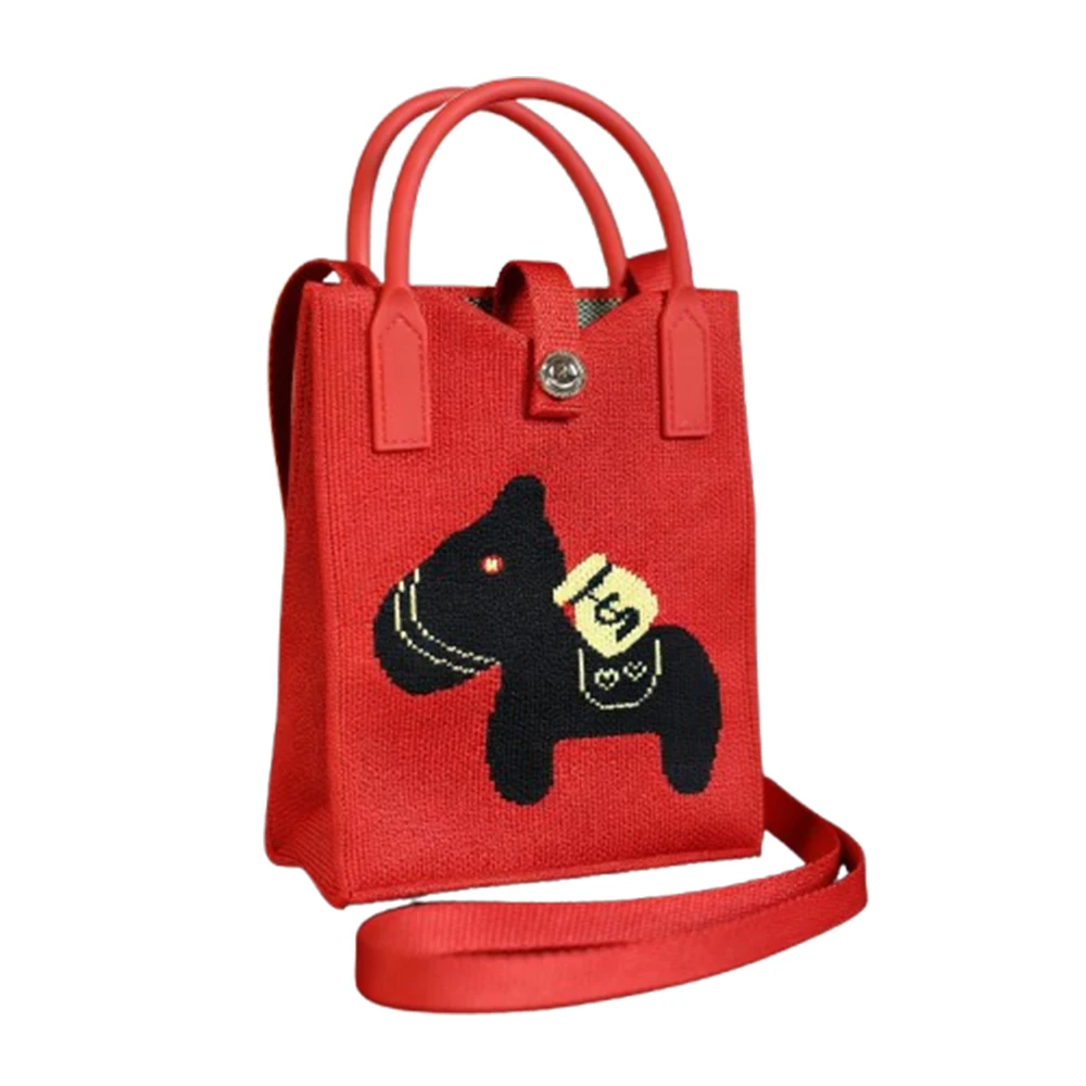 

Новая новогодняя сумка через плечо, вязаная мини-сумка, праздничная маленькая квадратная сумка, практичная для свадьбы, путешествий, праздничного образа