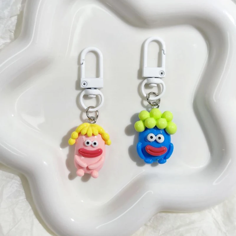 Sausage Big Mouth Monster Cartoon Doll Key Chains Funny Toy Pendant Key Ring Backpack Car Decoration Pendant